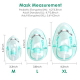 Masque oxygène pédiatrique Agooteam avec sangle élastique réglable pour ajustement sûr.