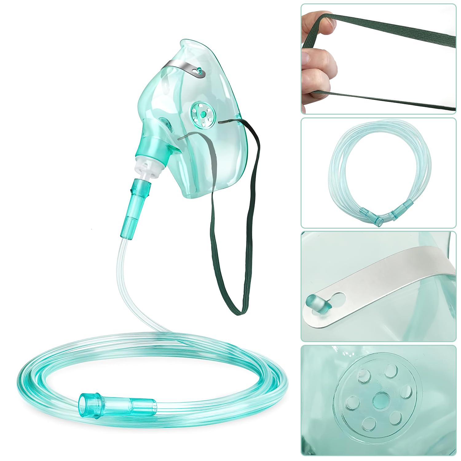 Masque oxygène Agooteam réutilisable, nettoyage facile et entretien pratique.
