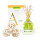 AGRARIA AirEssence: fleurs et diffuseur prêt à offrir pour une ambiance raffinée et durable.
