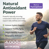 Étiquette biologique Agro Mantra huile noire de cumin indiquant origine.