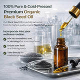 Usage quotidien avec Agro Mantra huile noire de cumin dans les plats.