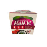 Aguaje del Peru – emballage bouteille de 100 capsules prêt à l'emploi.