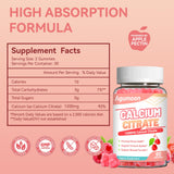 Etiquetage lisible, calcium citrate 1200 mg, absorption facilitée par Agumoon.