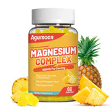 Gommes Agumoon magnésium 800 mg en bouteille, soutien potentiel à l'énergie quotidienne.