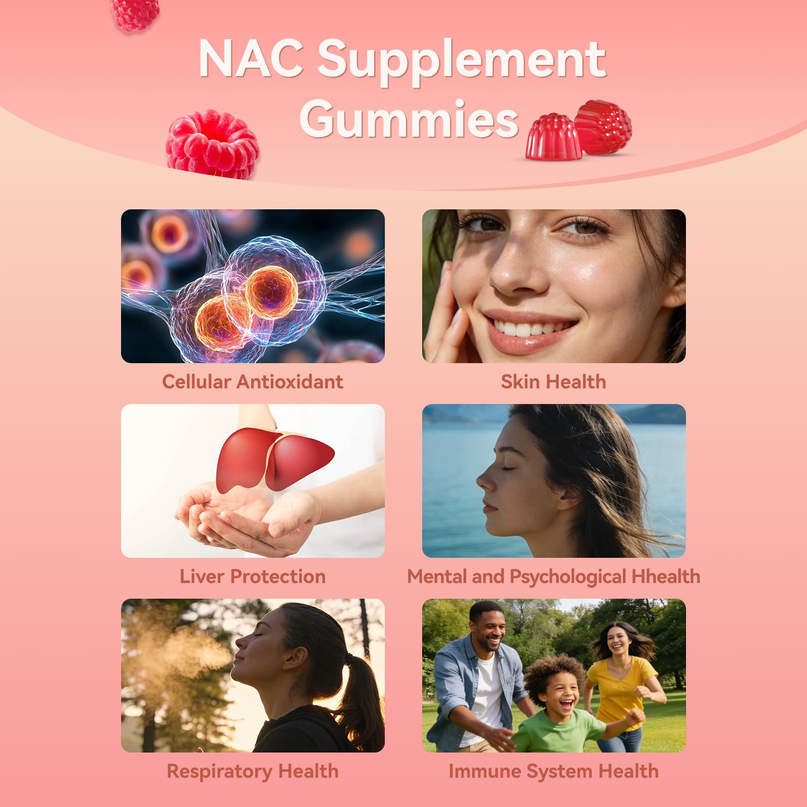 Gommes NAC pour adultes, format pratique pour la routine quotidienne.