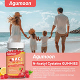 Gommes Agumoon NAC au goût framboise-citron, arôme naturel.