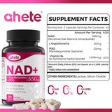 Ahete NAD, capsules faciles à avaler pour l'énergie durable.