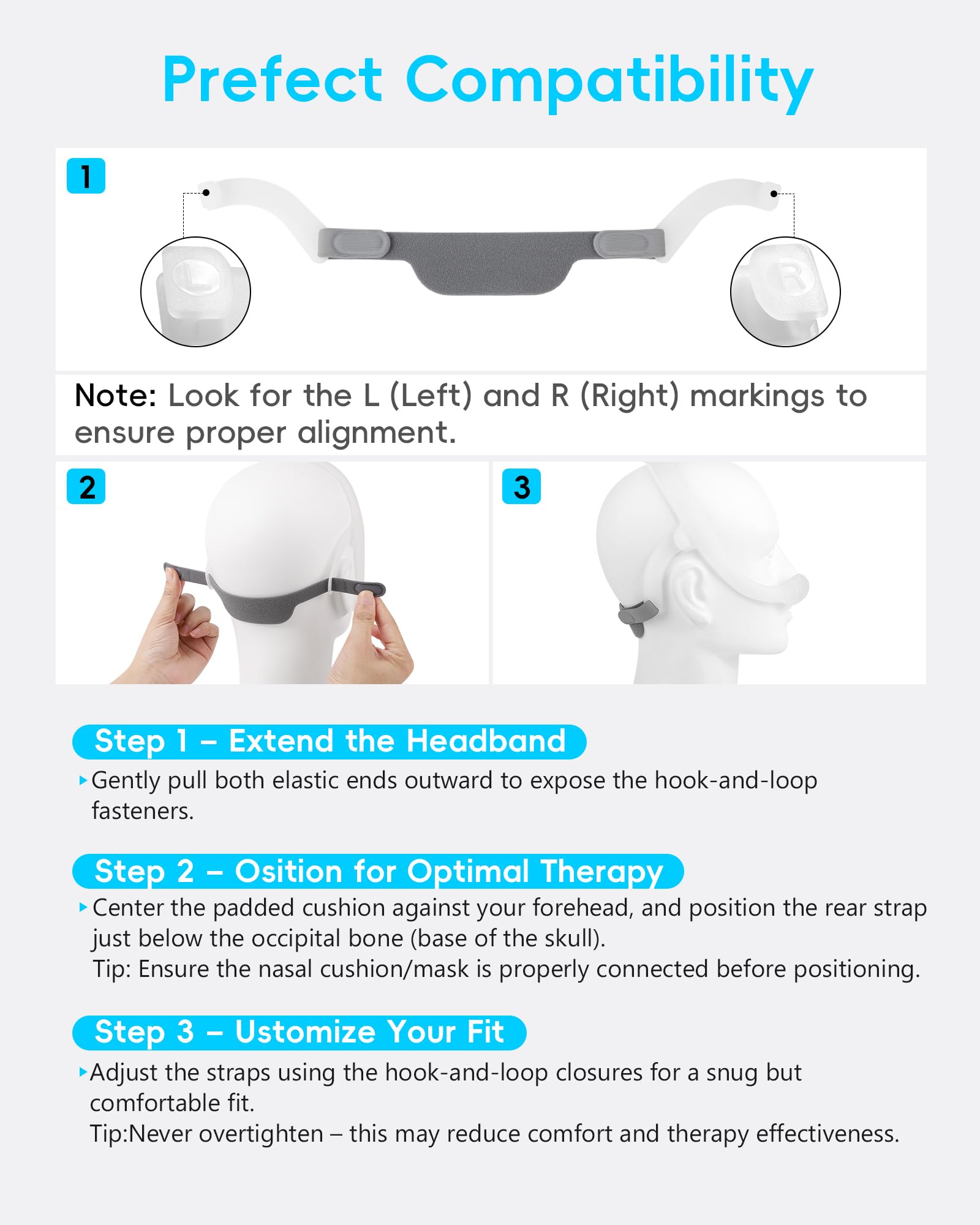 AHIYIYI design anti-glisse pour nuit plus calme et sans repositionnement