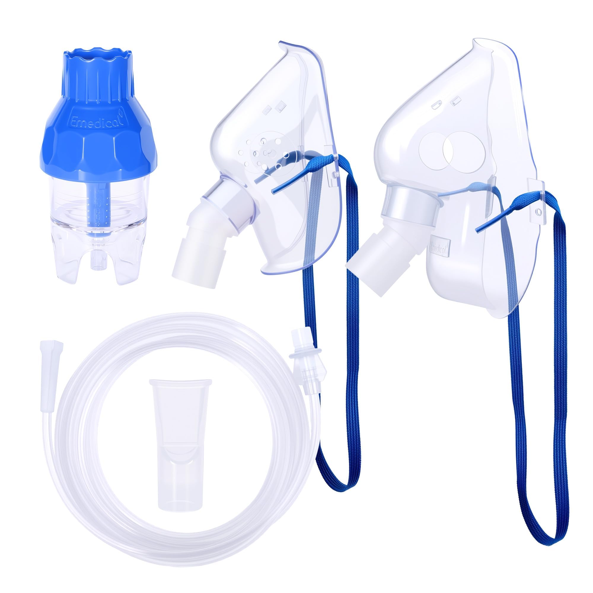 AHIYIYI nébuliseur-kit avec masques enfant et adulte pour un confort adapté.