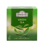 Ahmad Tea Thé Vert – emballage sachets, pratique pour des pauses rapides et faciles.