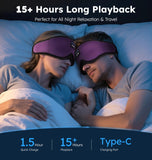 AHUIARGY masque-sommeil-ajustable-velcro: réglage facile pour tous les tours de tête.