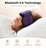 AHUIARGY masque-sommeil-épaisseur-mince: écouteurs discrets sans pression pendant le sommeil.