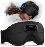 AHUIARGY masque yeux avec écouteurs Bluetooth 5.4, confort Raven et liberté de mouvement pendant le sommeil.
