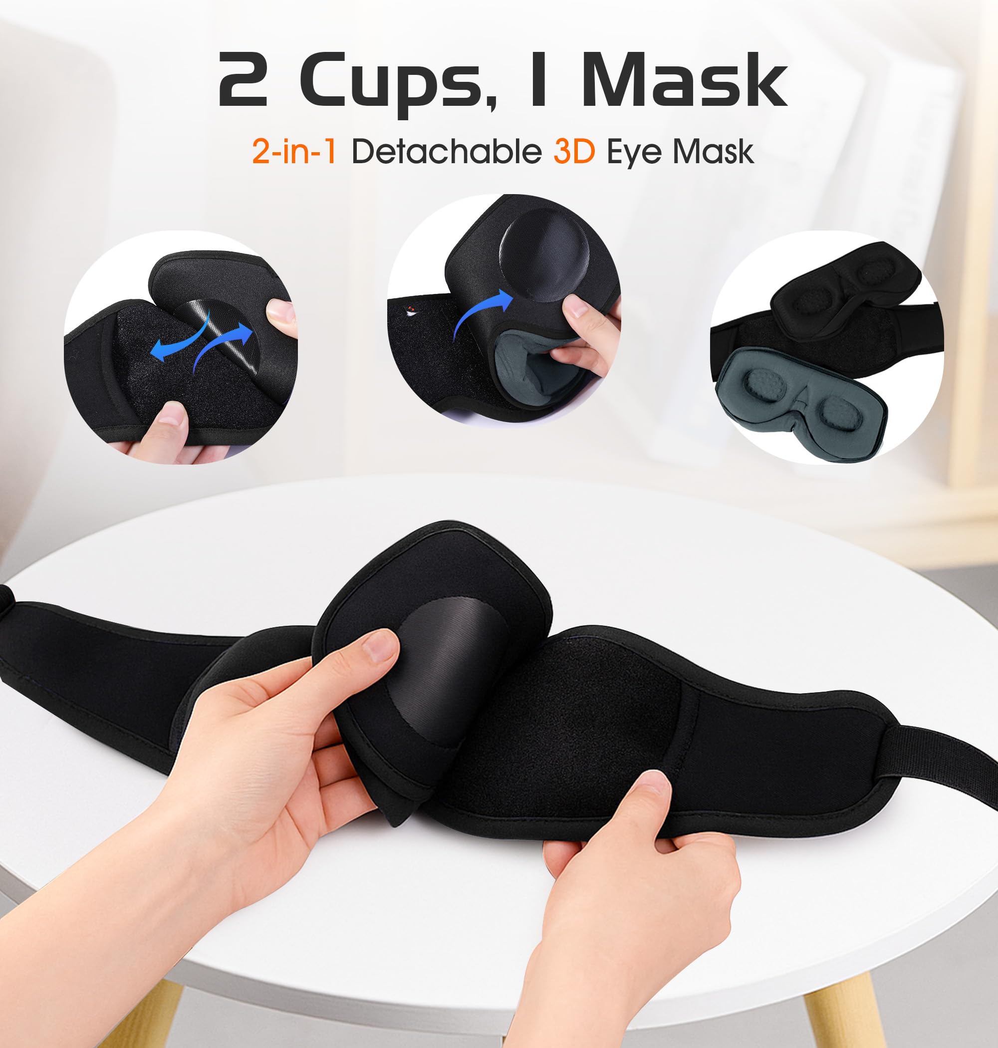 AHUIARGY oreillettes-amovibles Bluetooth pour écoute détendue et sans gêne