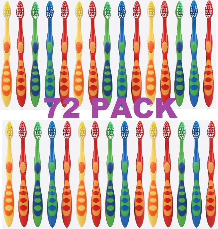 Brosses AIAG pour enfants, ensemble coloré de 72 pièces pour encourager le brossage.
