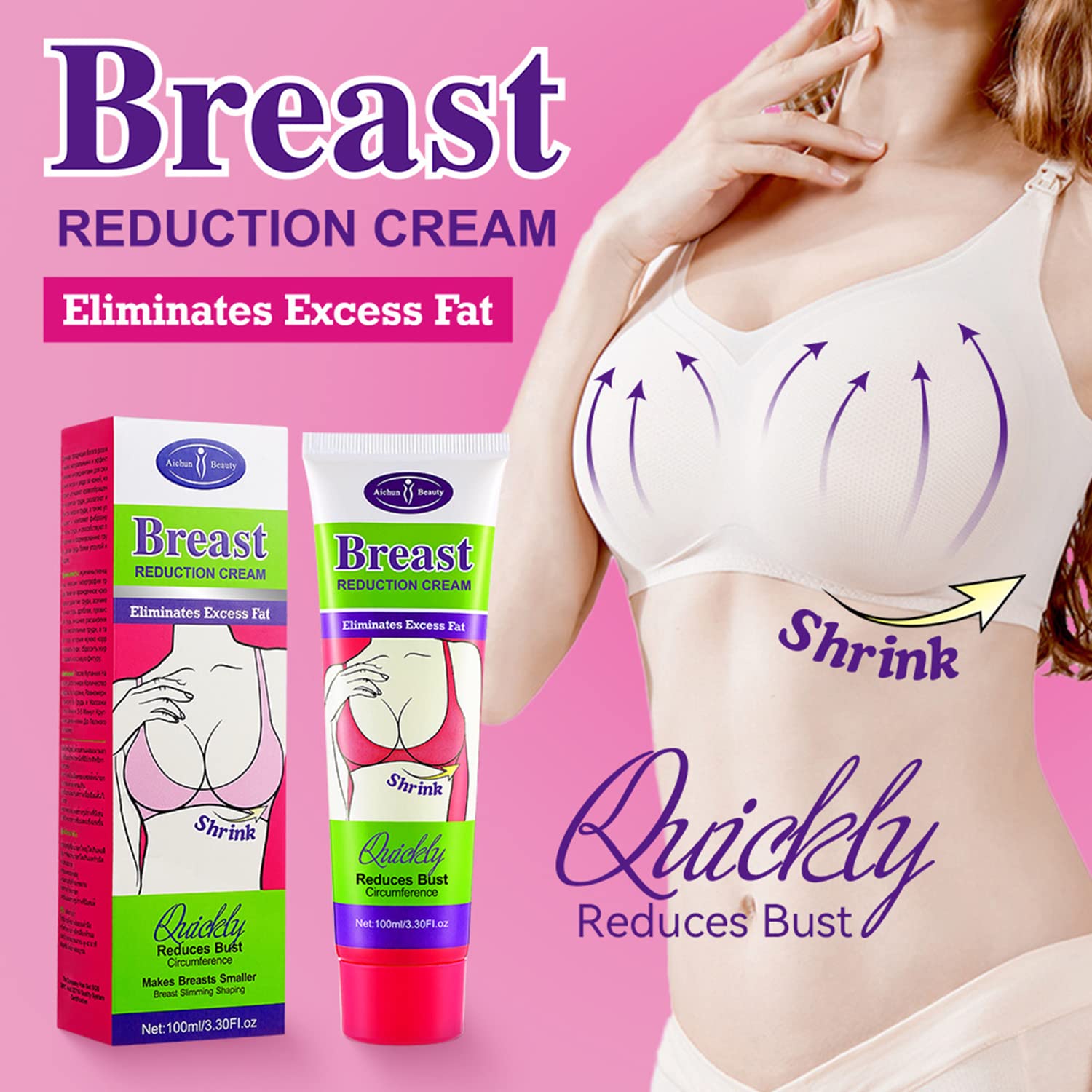 Crème AICHUN BEAUTY soutenant le tonus du buste.