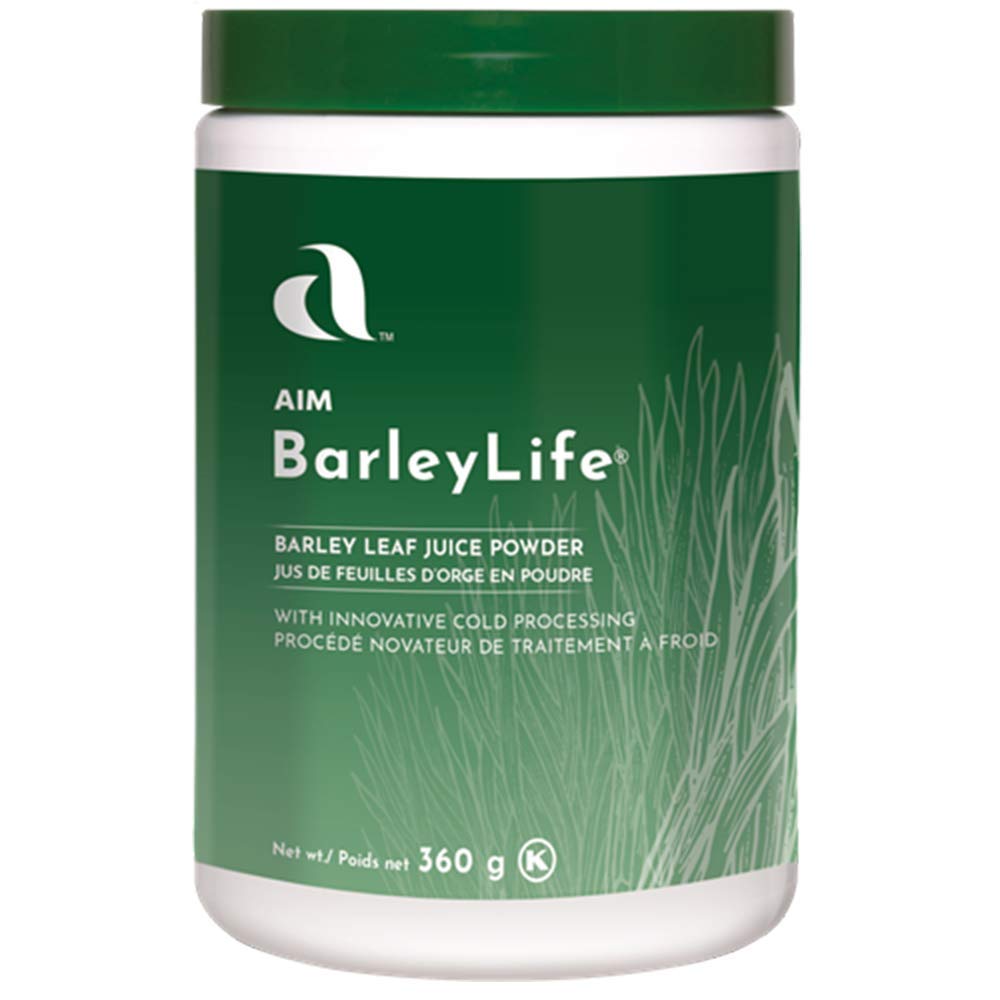 AIM BarleyLife, poudre d orge verte, facile à ajouter dans vos boissons quotidiennes.
