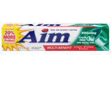Aim dentifrice gel menthe fraîche, tube, émulsion enrichie pour protéger l’émail.