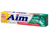 Aim dentifrice gel menthe fraîche, pack de six, pratique pour la routine familiale.
