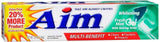 AIM Gel blanc menthe, dentifrice rafraîchissant soutenant l'hygiène buccale et la protection des dents