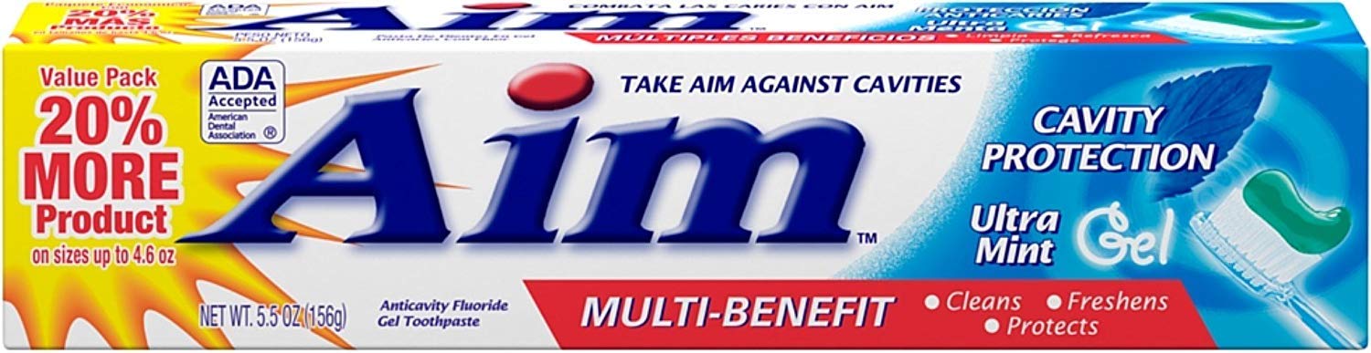 AIM Protection Caries : tube dentifrice mini pour routine buccale efficace