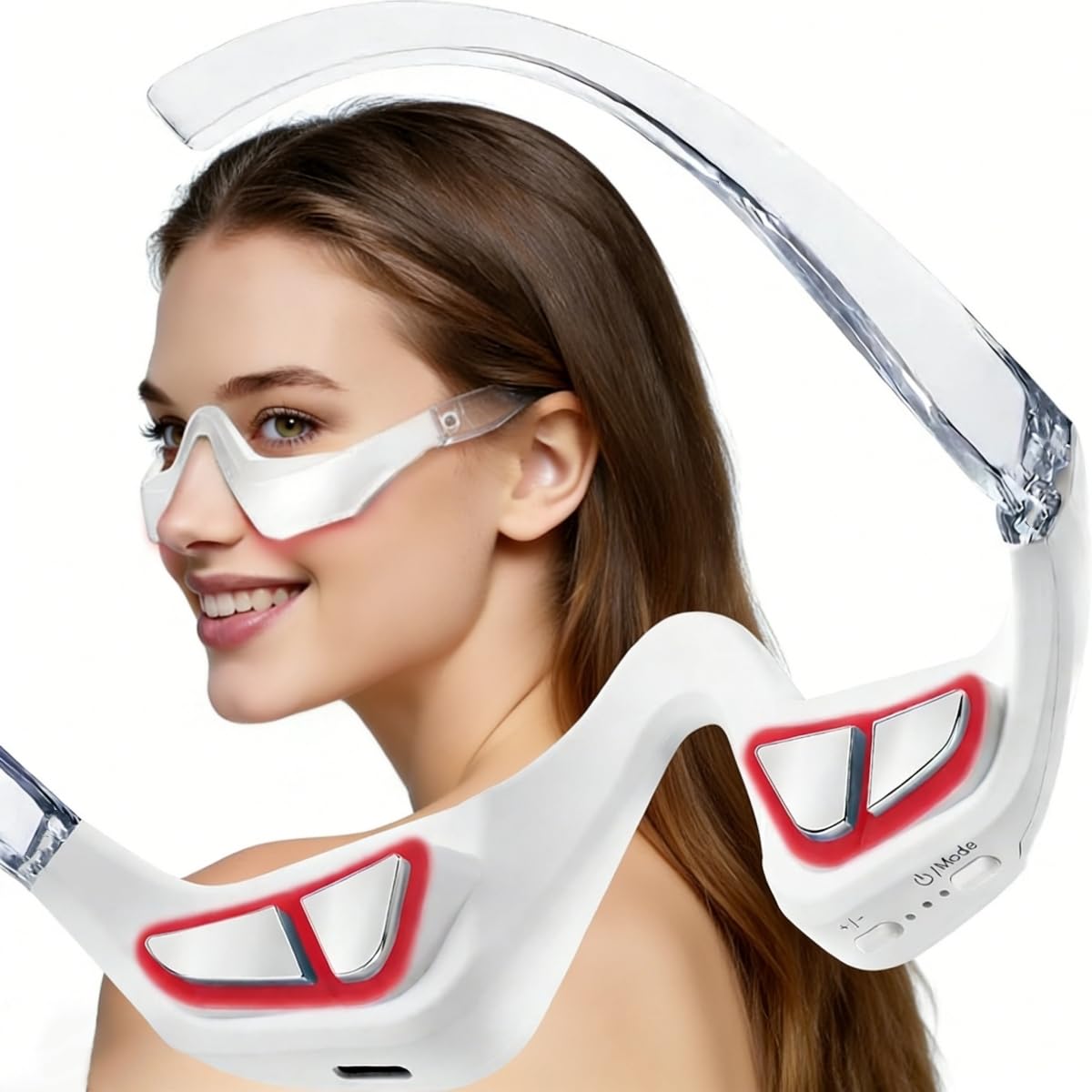 Lunettes AIPOERTWS thérapie lumière rouge contour des yeux pour un regard plus détendu