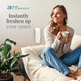 Air Esscentials Diamond bouton marche/arrêt externe pour accès rapide.