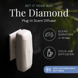 Air Esscentials Diamond – contrôle Bluetooth via l’application.