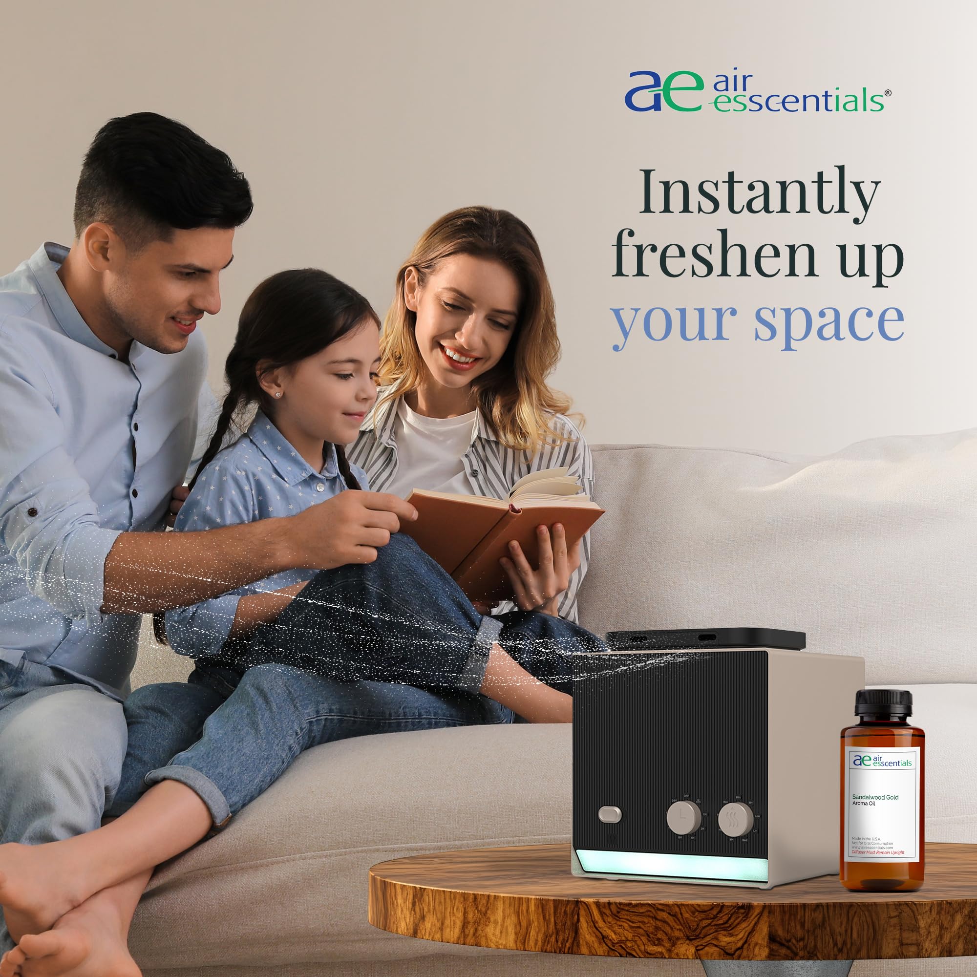 Mise en place d'une ambiance parfumée dans un intérieur grâce à Air Esscentials.