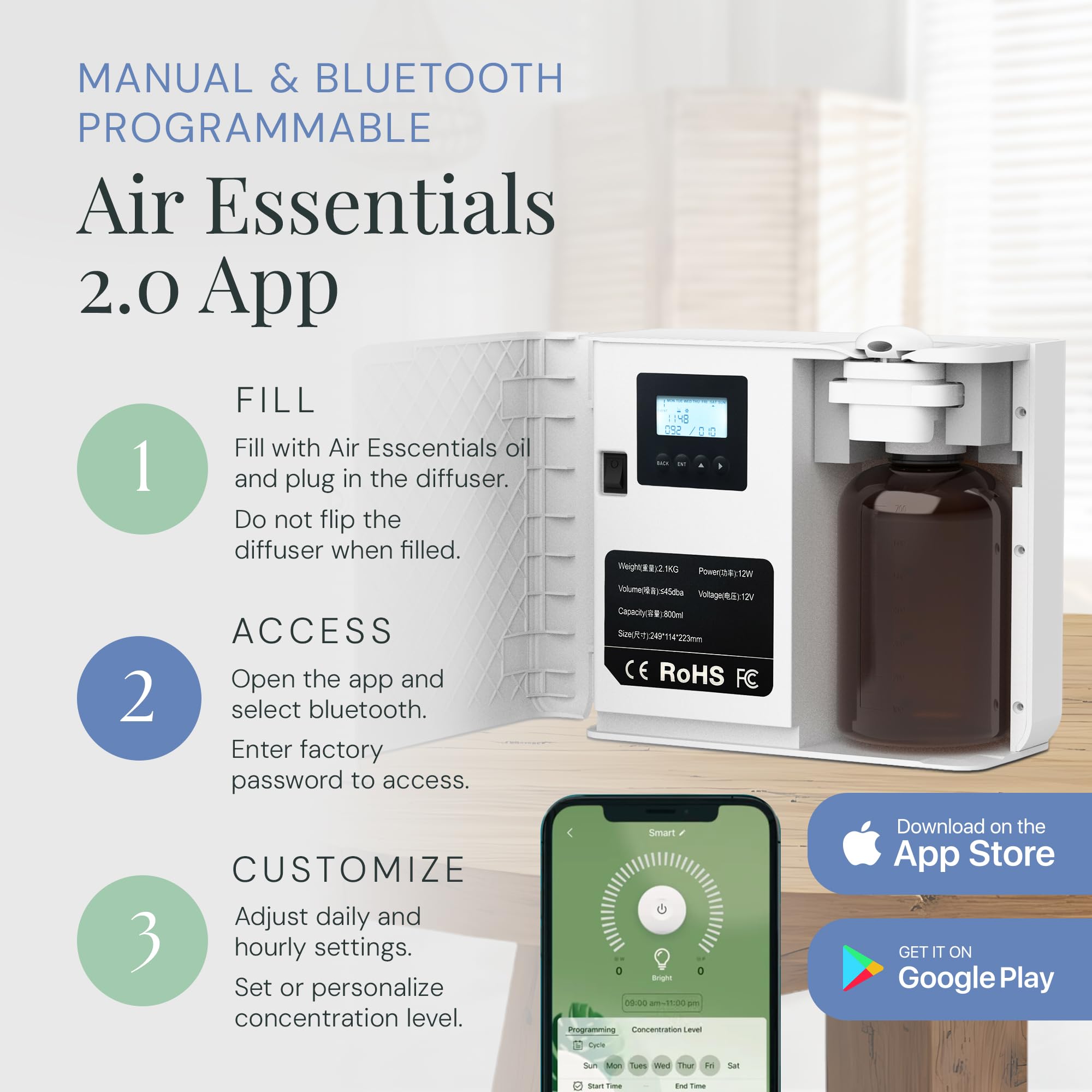 Air Esscentials Radiant peut se fixer au mur ou au HVAC pour une couverture étendue.