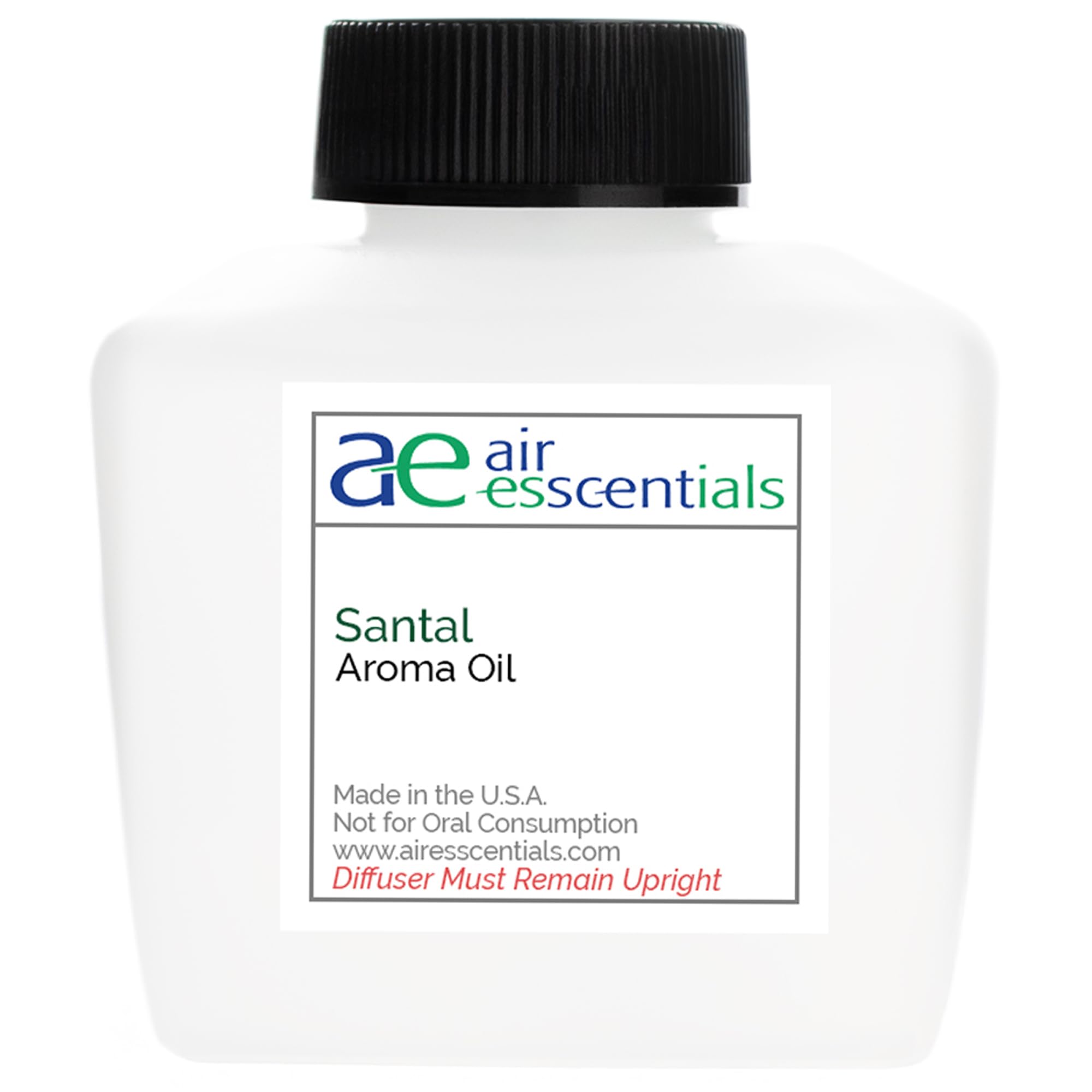 Air Esscentials Santal Aroma: bouteille de 100 ml pour diffusion durable.