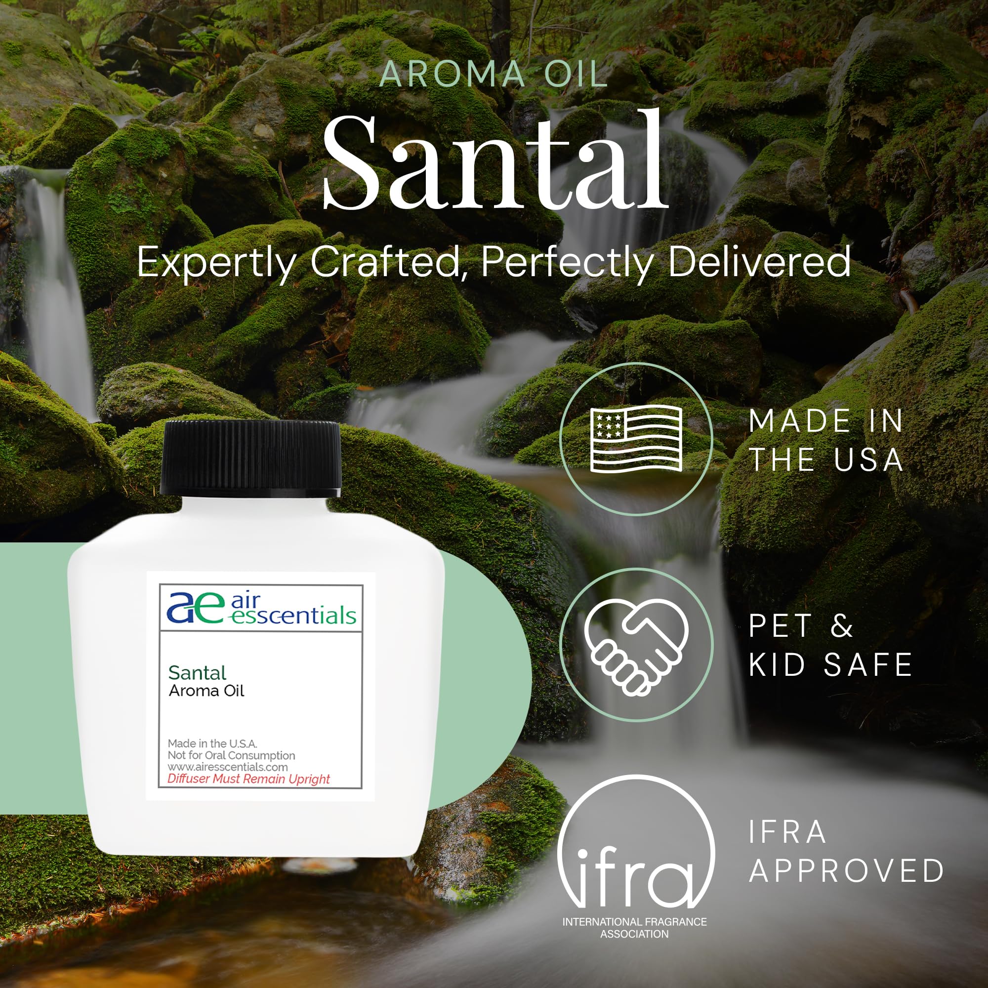 Air Esscentials Santal Aroma: diffuseur à air froid prêt à l’emploi.