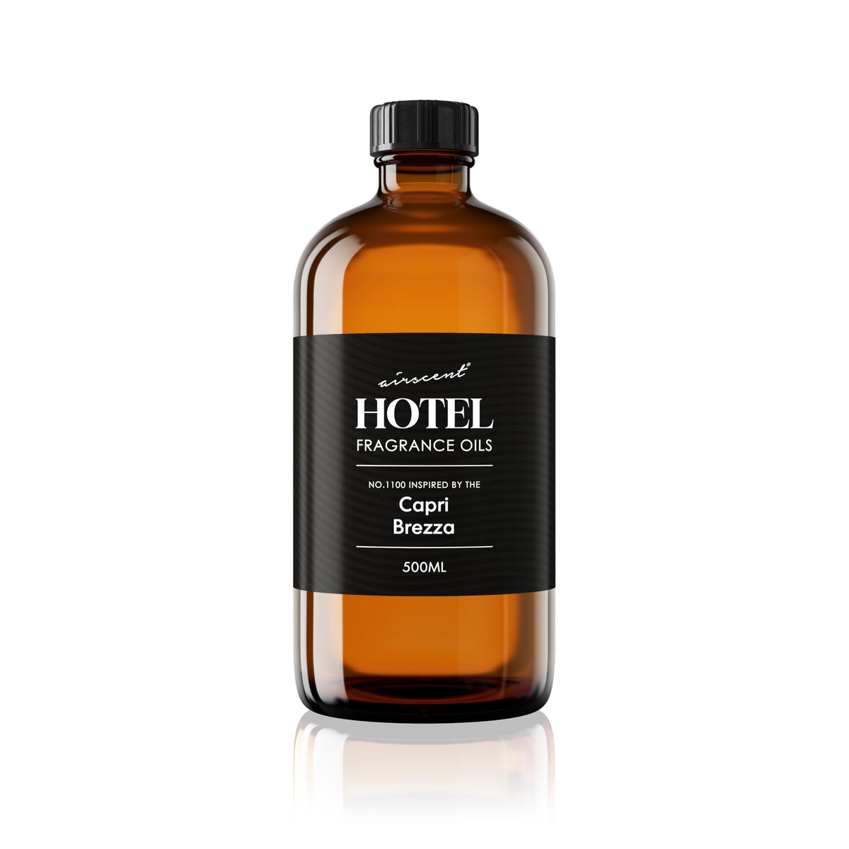 Air-Scent Capri Brezza : bouteille en verre prête à diffuser un parfum.