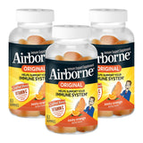 Gomme Airborne immunité orange zeste pour un apport pratique.