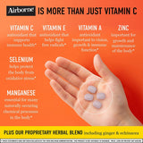Airborne gommes vitamine C 1000 mg, faciles à mâcher pour un boost quotidien.