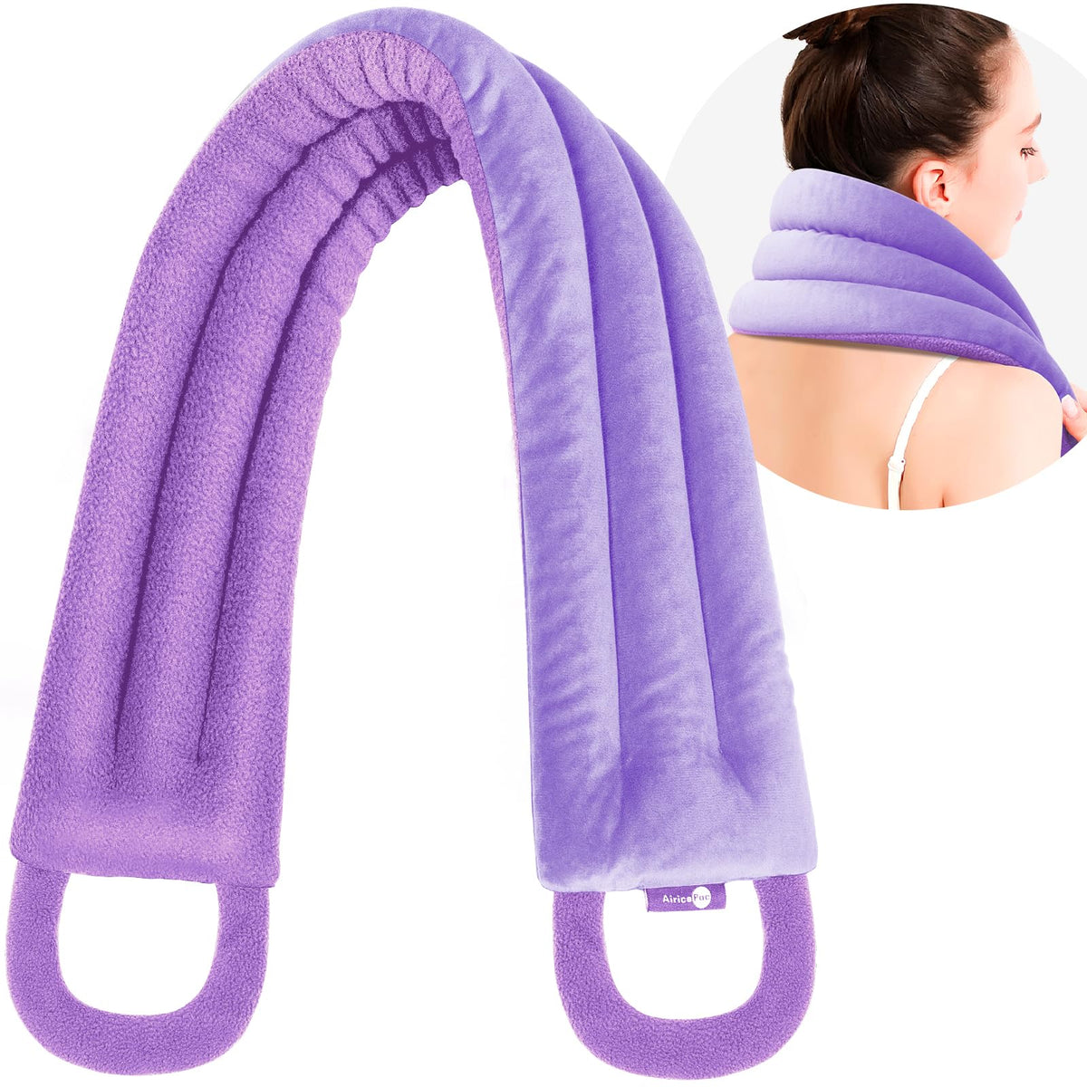 AiricePac bouillotte pour le cou et les épaules, chaleur humide réconfortante.