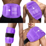 AiricePac compresse glace grand 16x9 violet, soulage les inconforts et favorise la récupération.