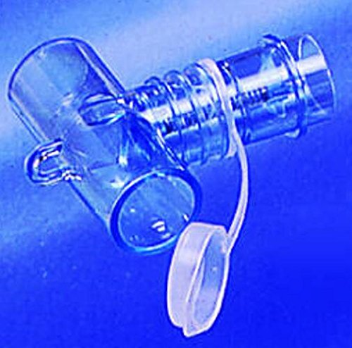 AirLife adaptateur en T pour nébuliseur, idéal pour l’intégration dans le circuit ventilatoire.