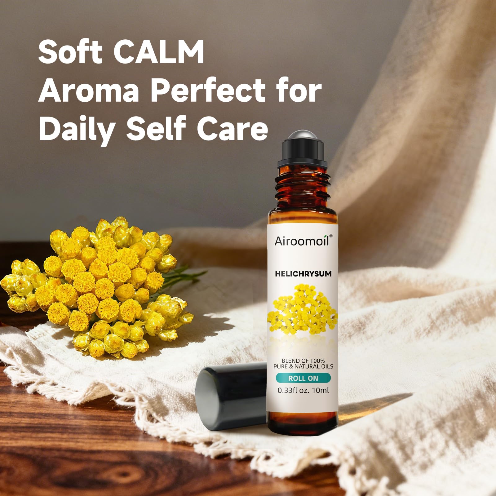 Airoomoil Roll-On Hélichrysum Lavande: usage quotidien discret en déplacement