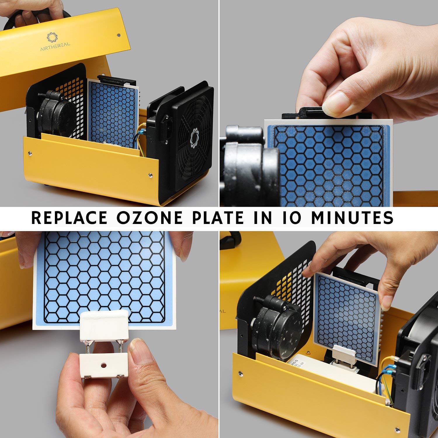 Utilisation en bureaux et hôtels avec plaque Airthereal céramique d’ozone.