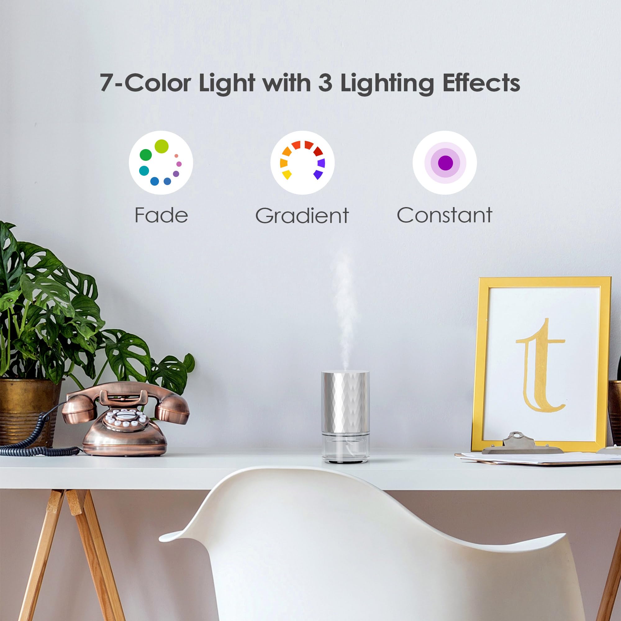 Airversa AN5 design métallique argenté s'accorde avec tout décor.