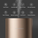 Bouteille en verre Airversa 100 ml avec bouchon antidérapant.