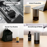 Airversa contrôle tactile sur le dessus pour régler aromathérapie et minuterie.