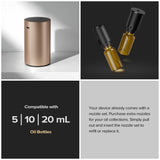 Airversa diffuseur compatible bouteilles 5–20 ml – installation rapide sans outil.
