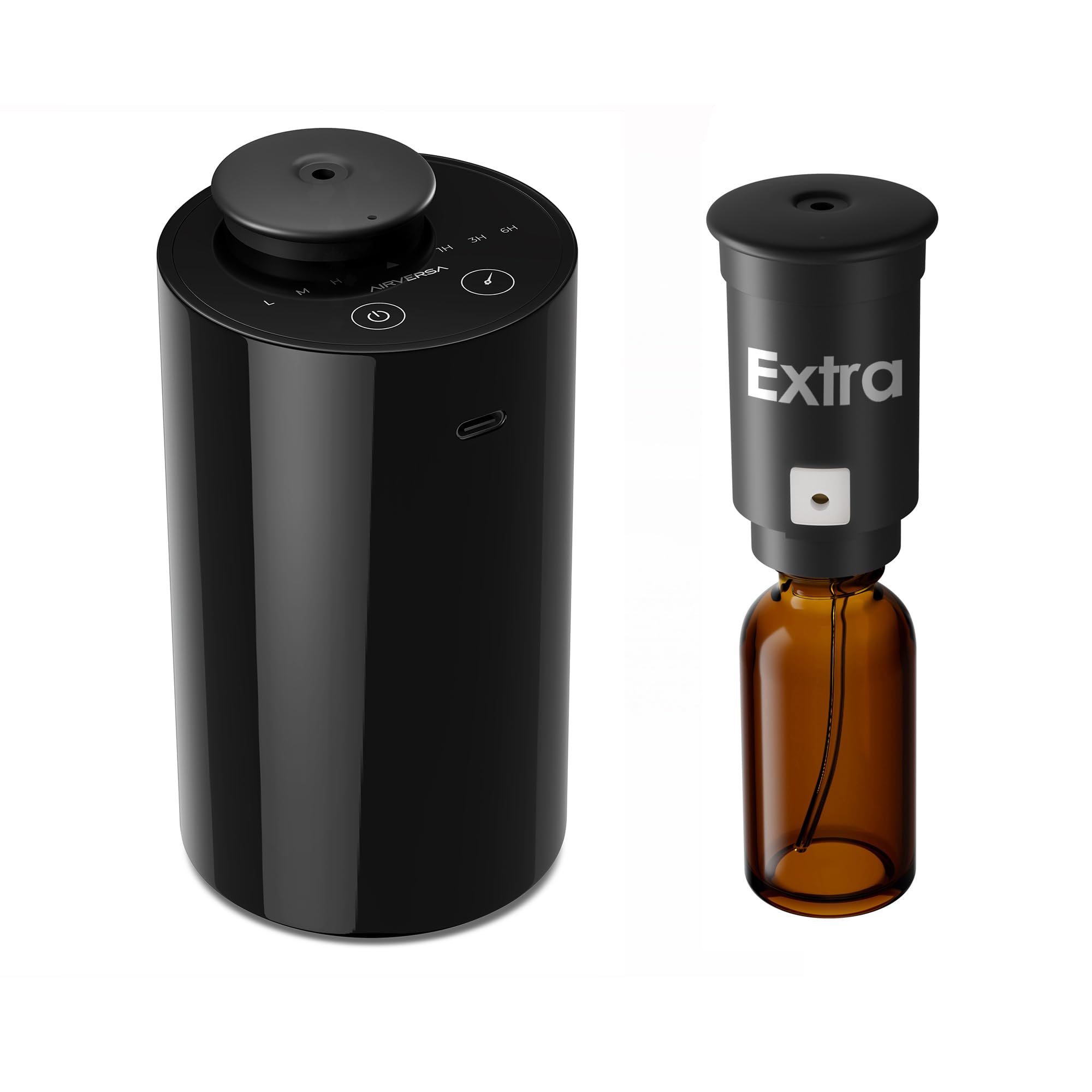 Airversa diffuseur sans eau avec bouteille 20 ml : diffusion pratique et continuité aromatique.