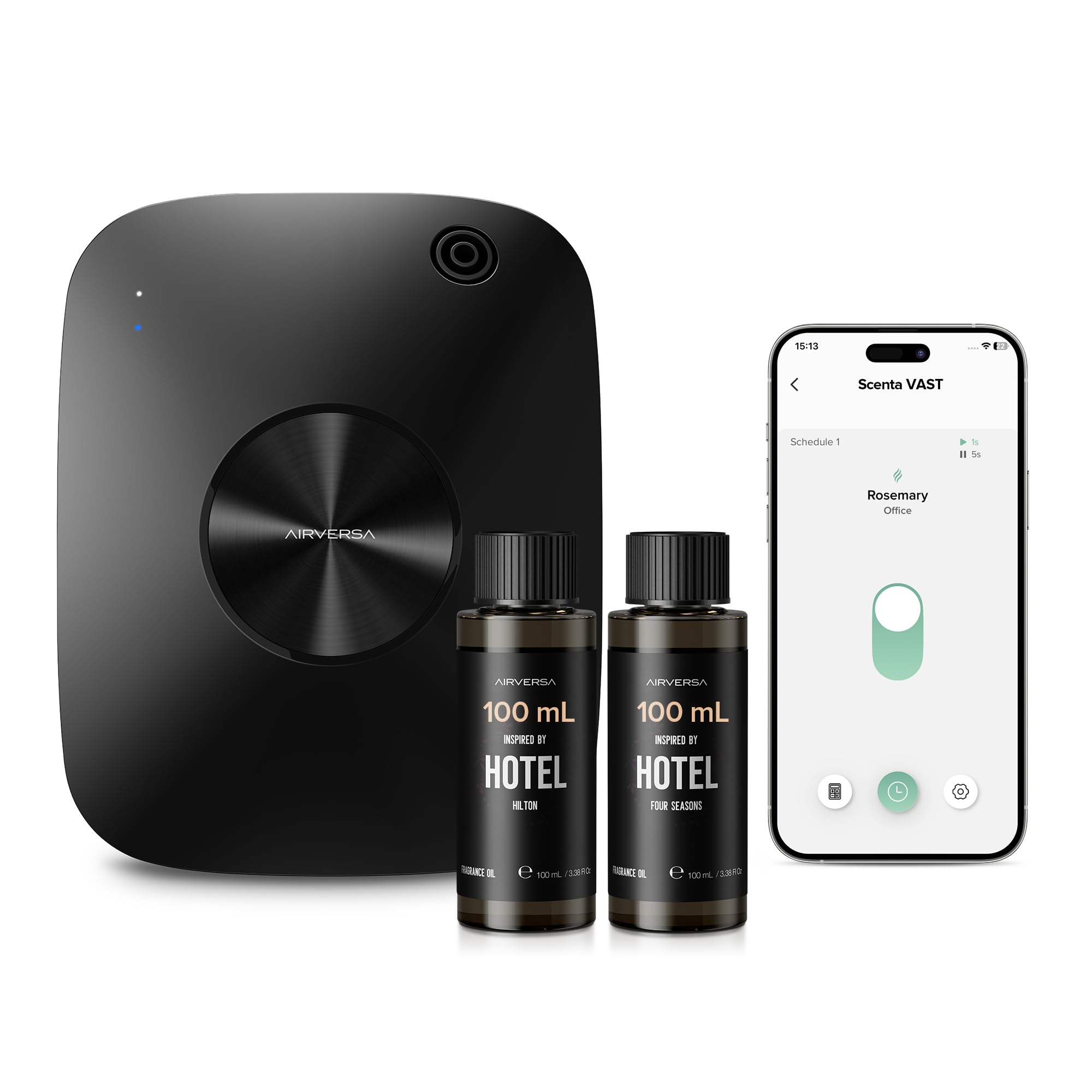 Airversa diffuseur sans eau, capacité 400 ml, vue d’ensemble