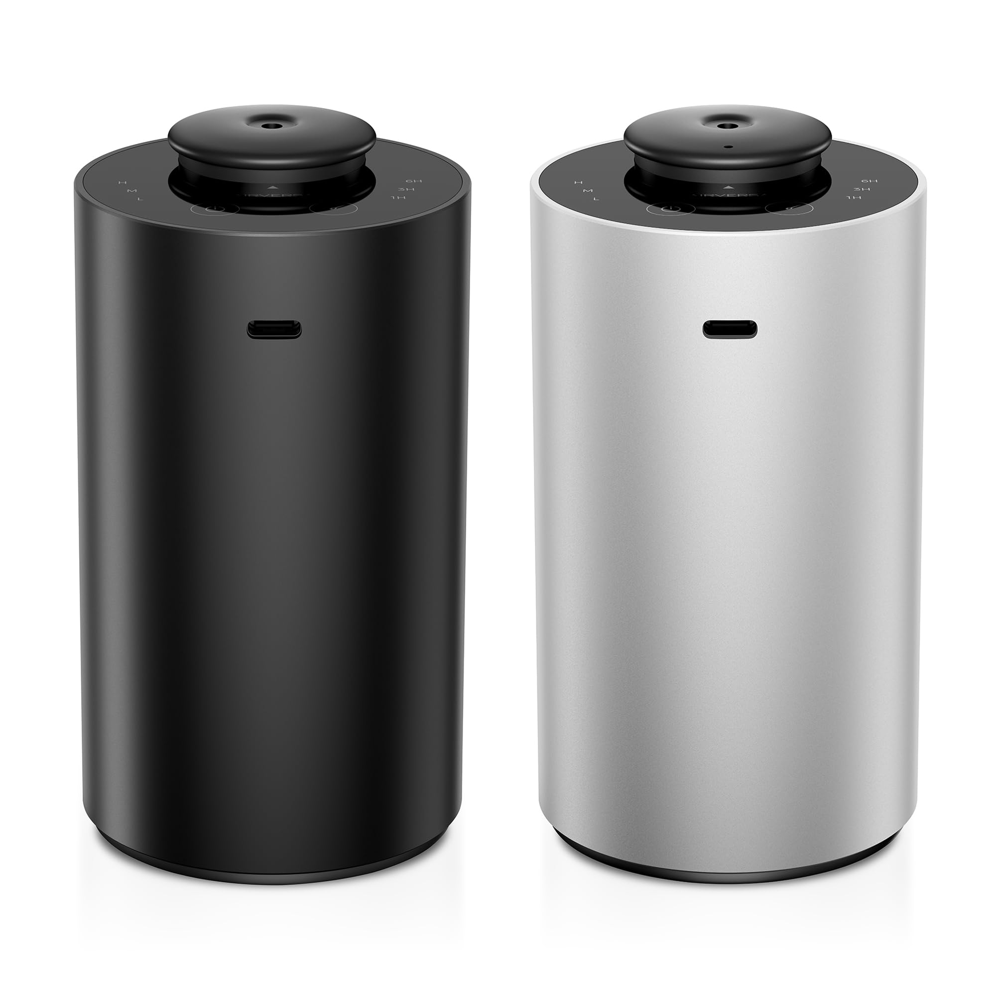 Airversa diffuseur sans eau noir en métal, parfait pour le salon.