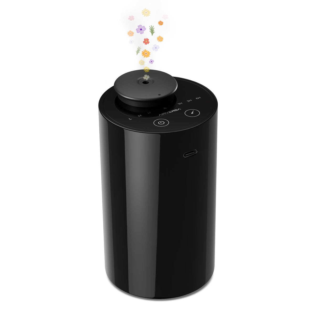 Airversa diffuseur sans eau noir, diffusion fiable et discrète dans l’intérieur.