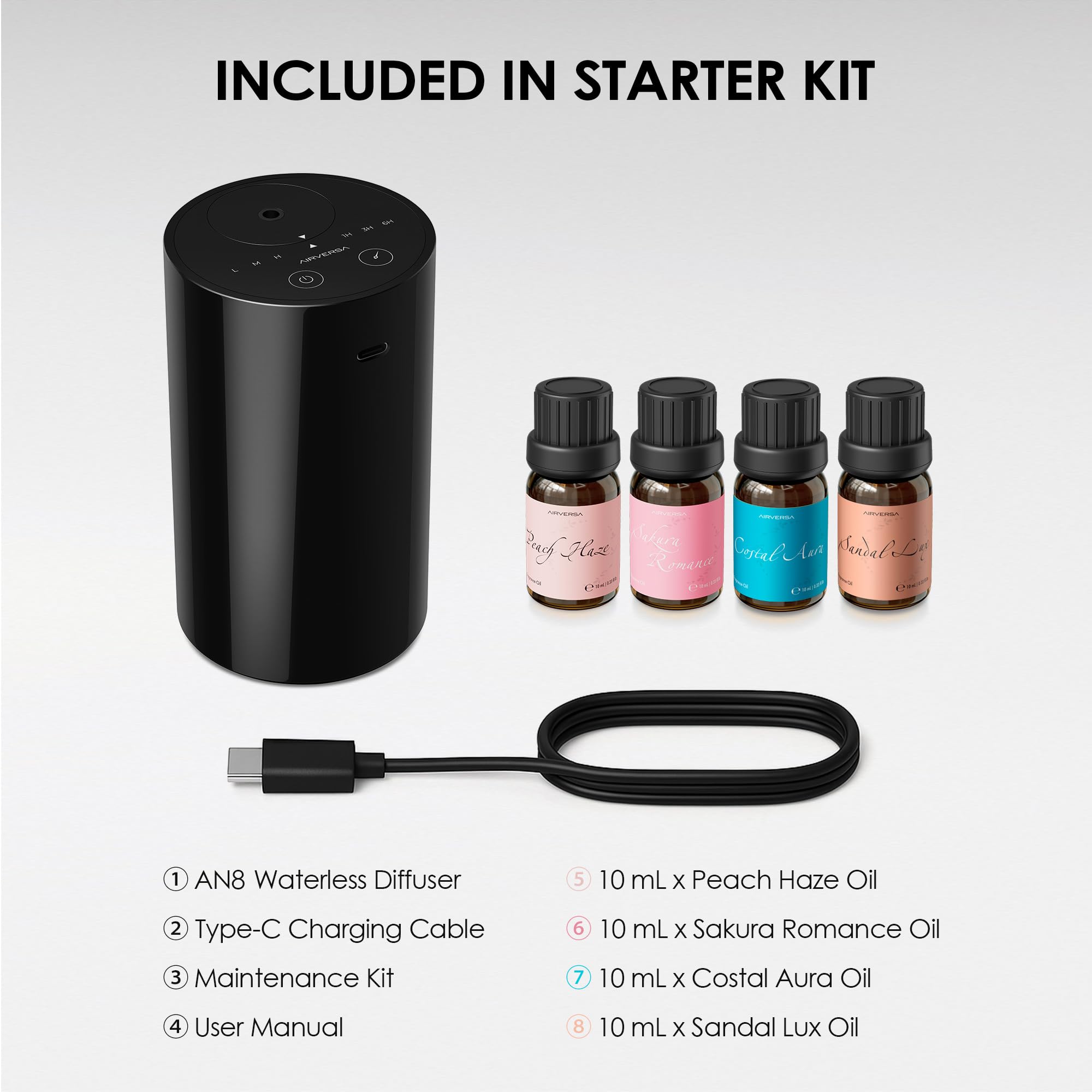 Airversa Peach Haze 10ml: fragrance douce pour la détente quotidienne.