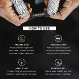 AirWAAV Nasal Strips – compatibilité et adhérence fiable pendant le sport.